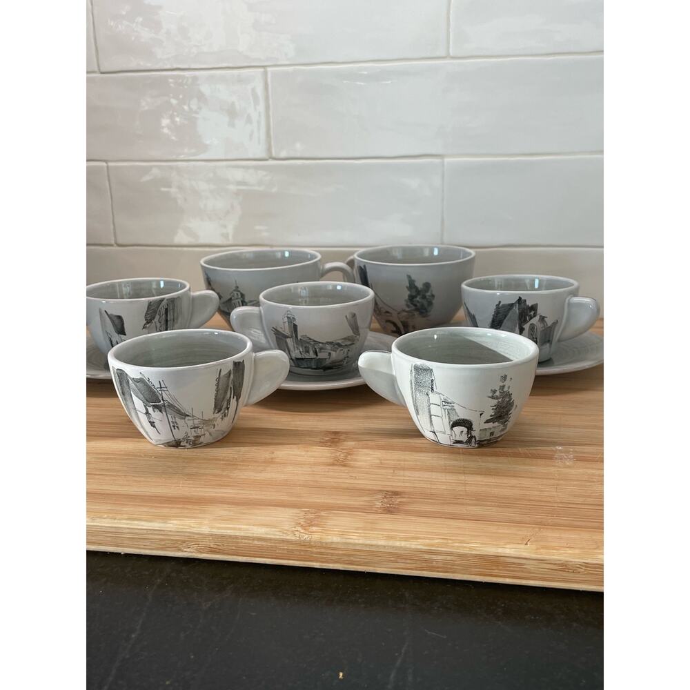 10 pcs. Maja Gruebler Vintage handpainted mexico pottery - Picture 4 of 7